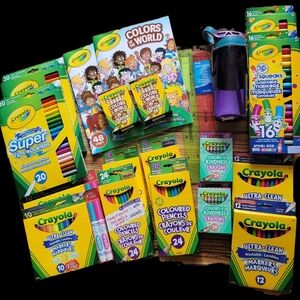 Clear Out Deal! School Supplies, Crayola Markers, Pencils, Crayons, Books